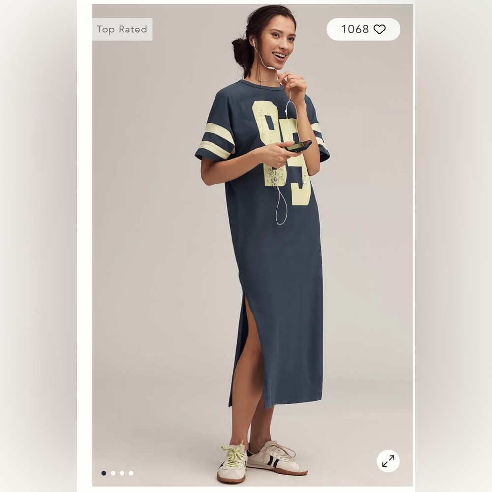 Daily Practice Graphic Midi Dress NWOT S
